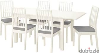 ايكيا سفرة كاملة صناعة بولندي IKEA Dinning room with Extendable table