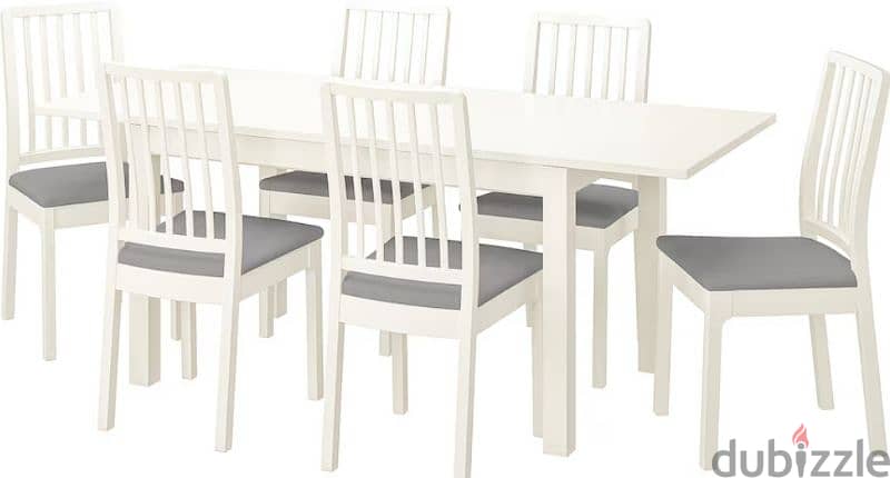 ايكيا سفرة كاملة صناعة بولندي IKEA Dinning room with Extendable table 0