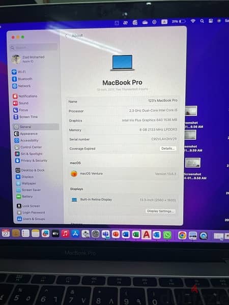 MacBook pro 2017 13