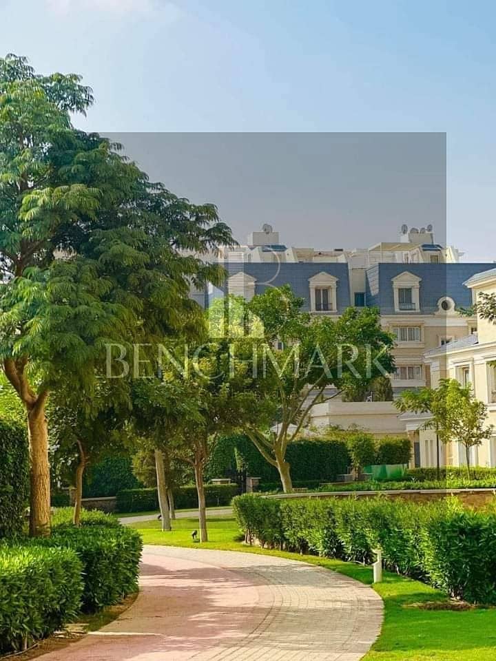 Garden Apartment Corner for sale 190 m Mountain View iCity October Club Park Compound next to Mall of Arabia and Sheikh Zayed entrance 17