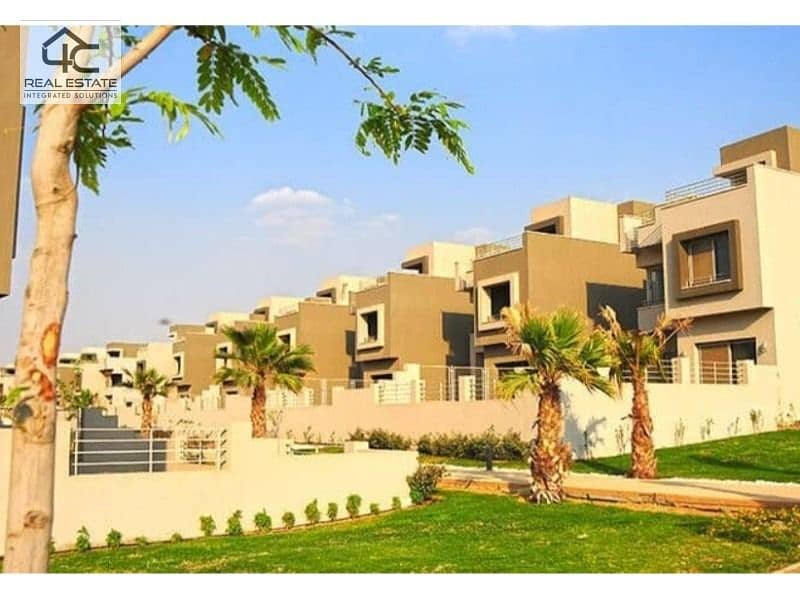 Standalone type M  For sale in palm hills New cairo 256m Very prime location View landscape ready to move 15