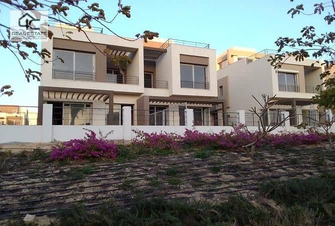 Standalone type M 256m  For sale in palm hills New cairo Very prime location View landscape ready to move 12