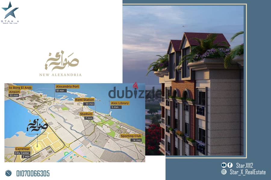 Resale apartment for sale in Sawary - the most distinctive location in the compound 4