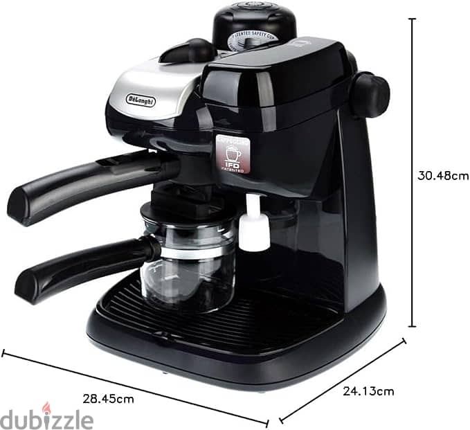 ماكينة صنع القهوة ديلونجى Delonghi Steam Coffee Maker - Black, EC9 1