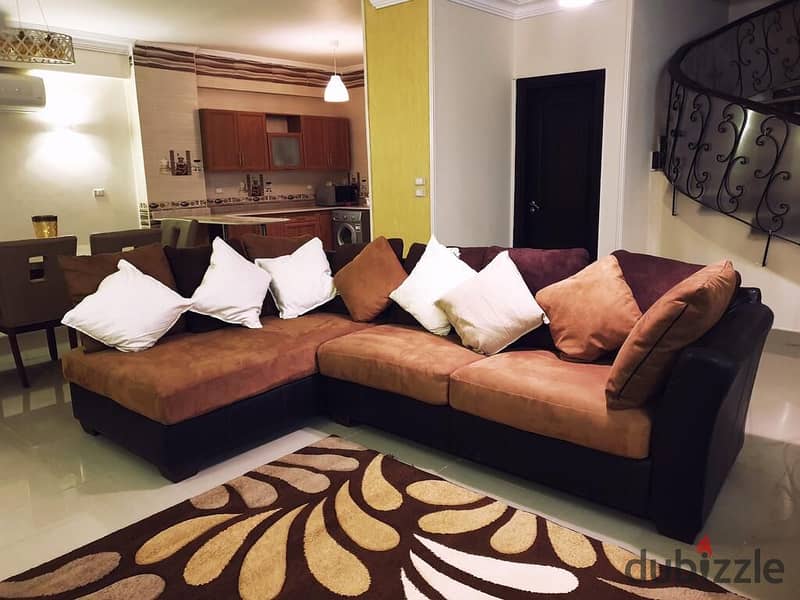 Furnished duplex for rent with private entrance, Narges 1, Fifth Settlement, steps from the southern 90th 3