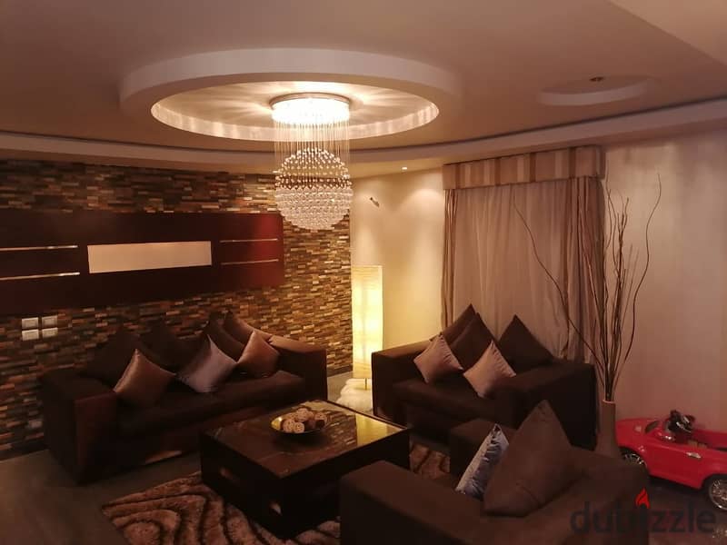 Furnished apartment for rent in Al Yasmine, 4 villas in the First Settlement 1