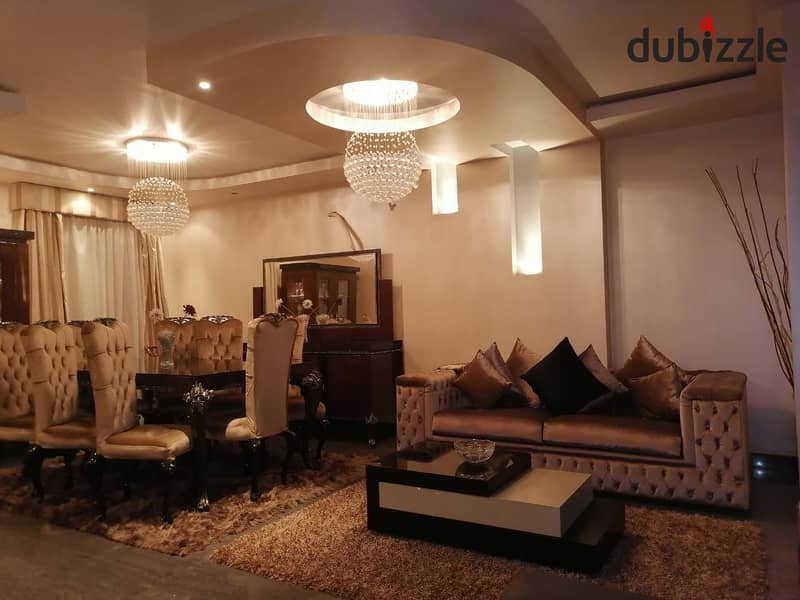 Furnished apartment for rent in Al Yasmine, 4 villas in the First Settlement 3