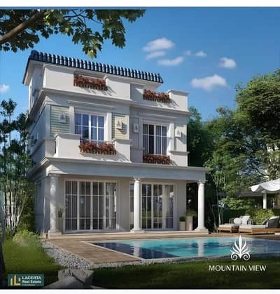 Villa with roof, 185 sqm, lowest price in Bahri market, Prime location in the heart of October in Mountain View Compound