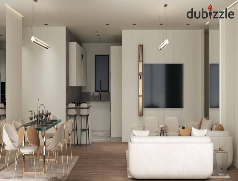 A second-floor apartment, 200 sqm, with luxury hotel-style finishing, located in the prime area of Sheikh Zayed, directly in front of Al Ahly Club 6