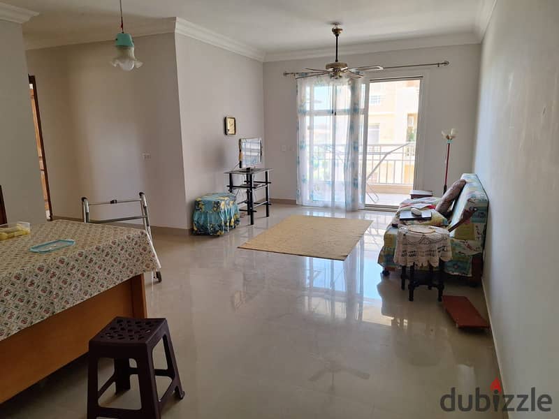 For sale in Madinaty, 96 sqm b7, view of the torrent stream - special finishes  Fourth floor - nautical express  Two rooms, 2 bathrooms, and a two-pie 3