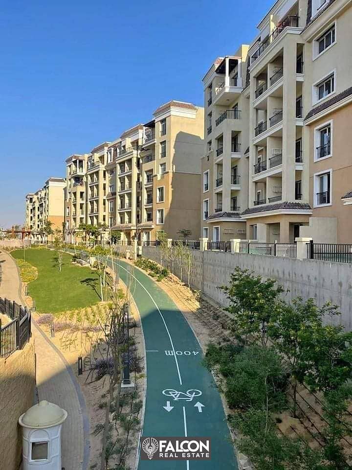 In installments over 6 years with a 42% cash discount, a 148-square-meter apartment with 3 rooms in Sarai Mostakbal City Compound, next to Madinaty 15