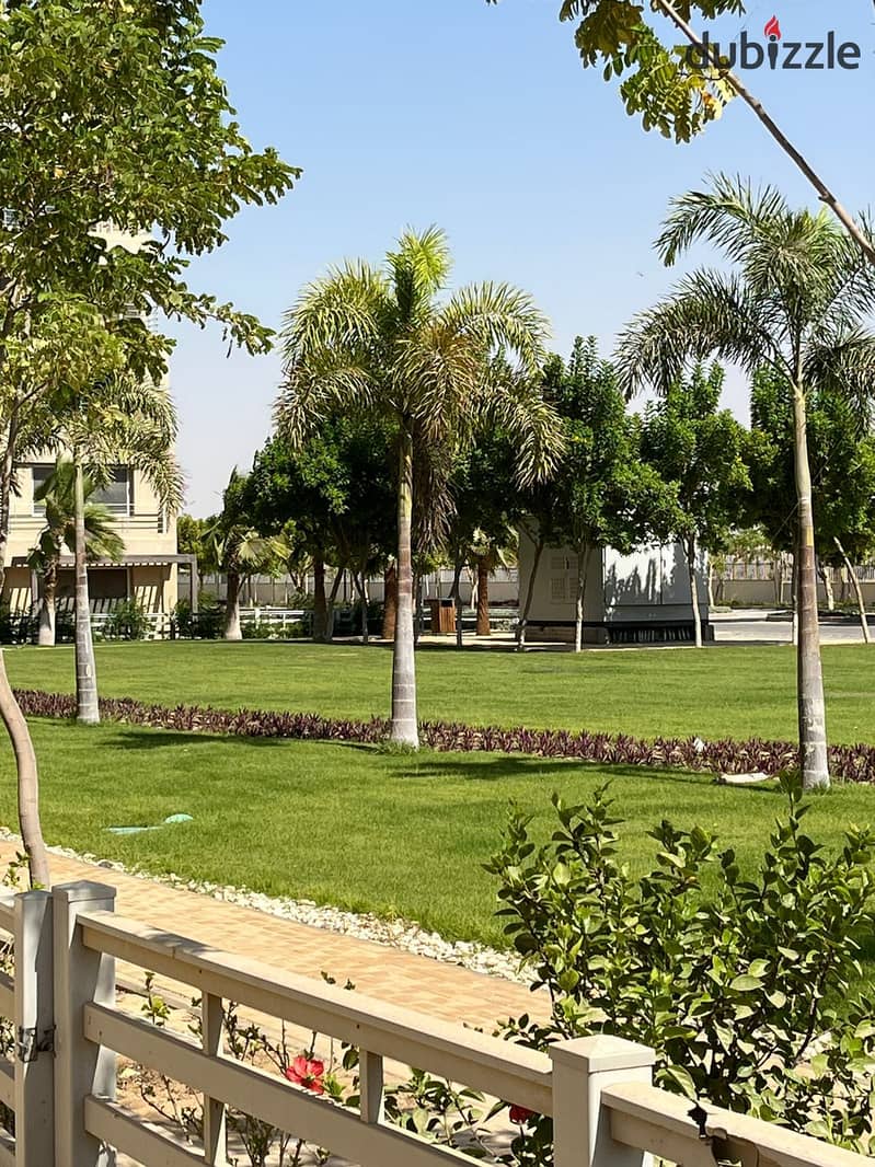 Apartment 167. M with garden 120. M in Palm Hills Capital gardens New Cairo for rent under market price 11