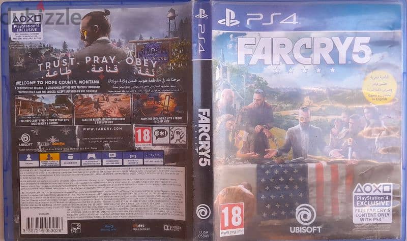 FAR CRY5  ( PS4 )  اسطوانات بلاي ستيشن 2