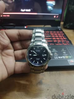 citizen eco drive titanium ساعه