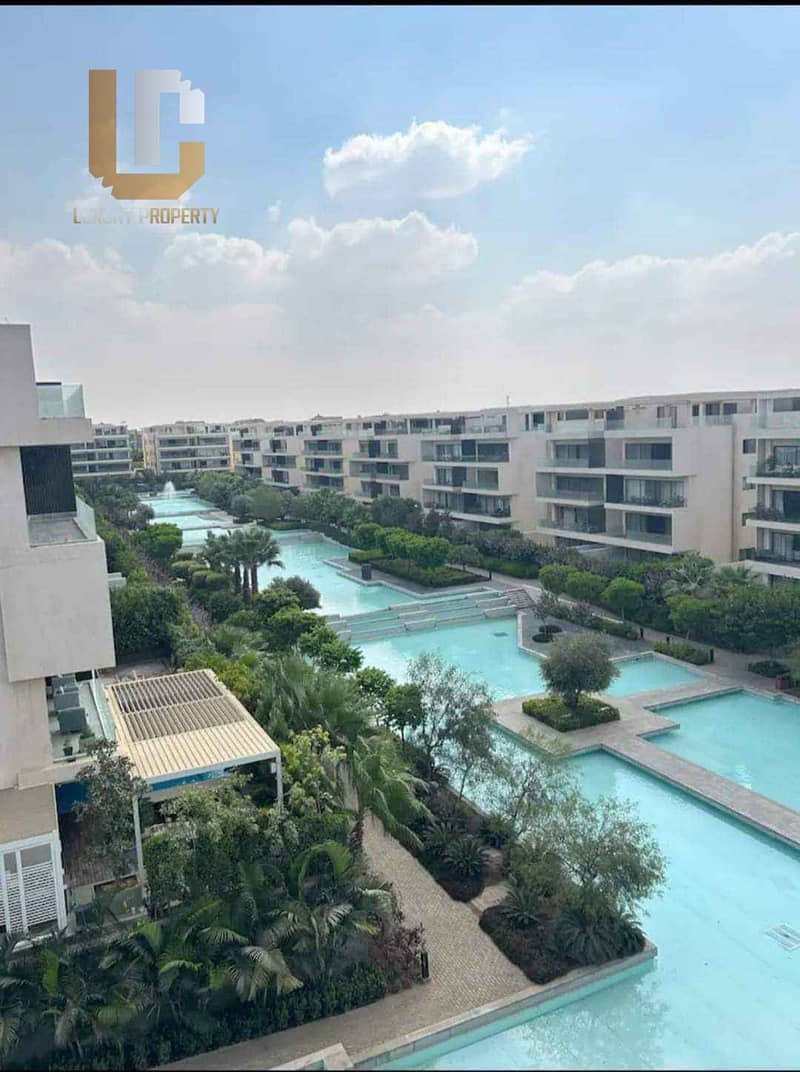 شقة للبيع استلام فوري فيو لاند سكيب تكملة اقساط  ريسيل ليك فيو التجمع الخامس   Lake View New Cairo 4