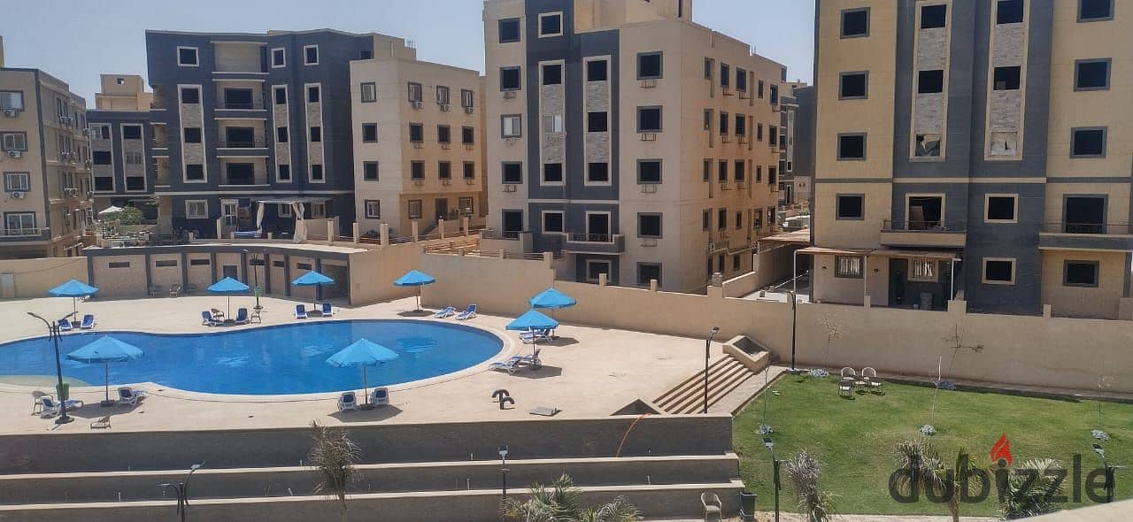 The last apartment, immediate delivery, two rooms, for sale, with a down payment of 780 thousand pounds, inside a compound in the Fifth Settlement, in 6