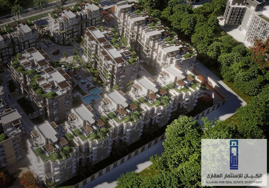 Own a luxurious penthouse with an area of ​​175 m + 106 m roof in October Gardens with 0% down payment and installments up to 10 years - River Residen 1