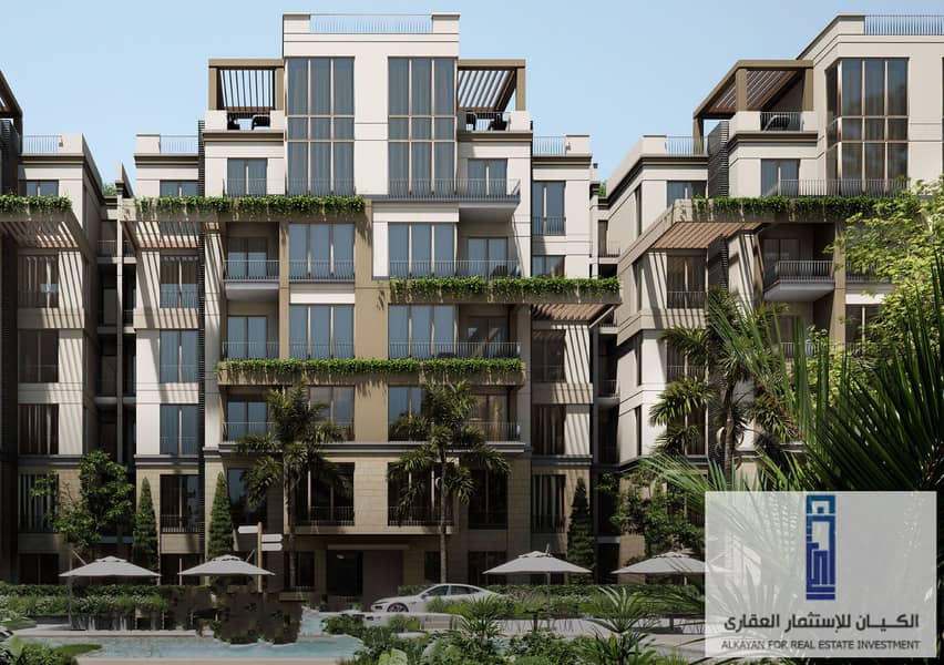 Own a luxurious penthouse with an area of ​​175 m + 106 m roof in October Gardens with 0% down payment and installments up to 10 years - River Residen 7