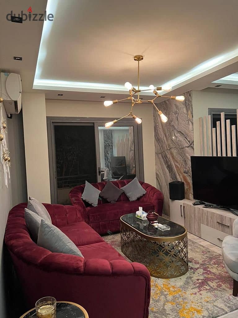 Furnished apartment for rent in Taj Sultan Ultra Super Lux Compound with air conditioning 5