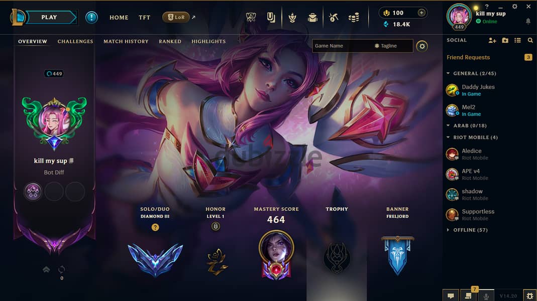 Leauge of legends account 1