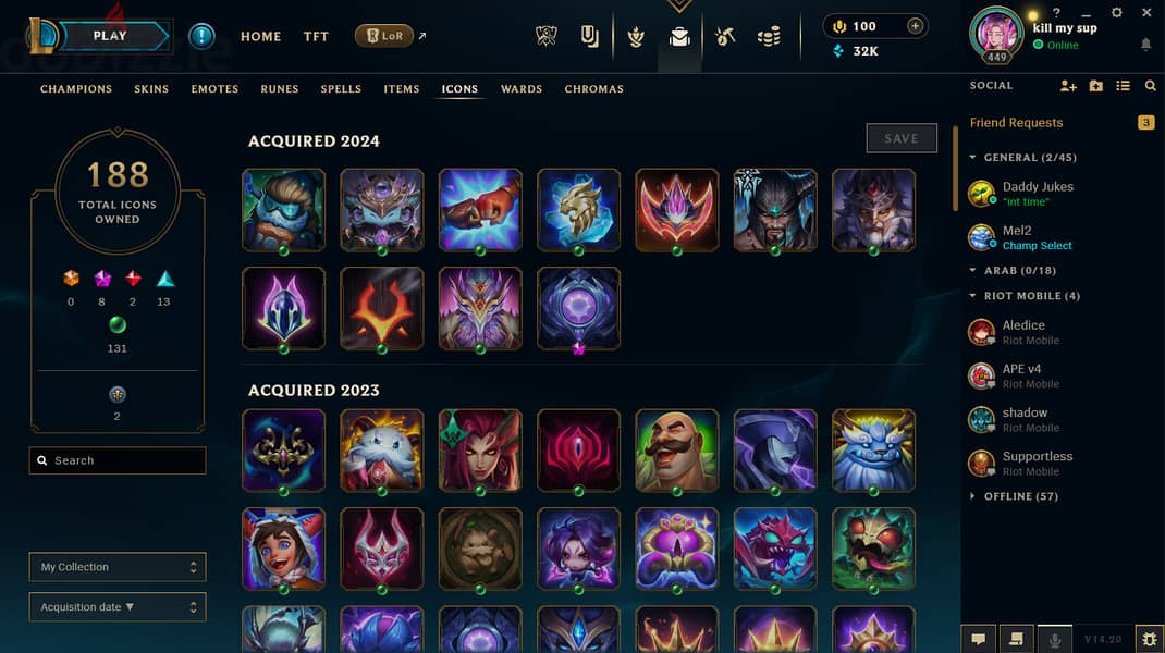 Leauge of legends account 8