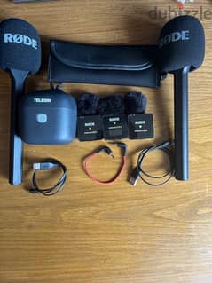 rode wireless go 2 + charging case + podcast set 0