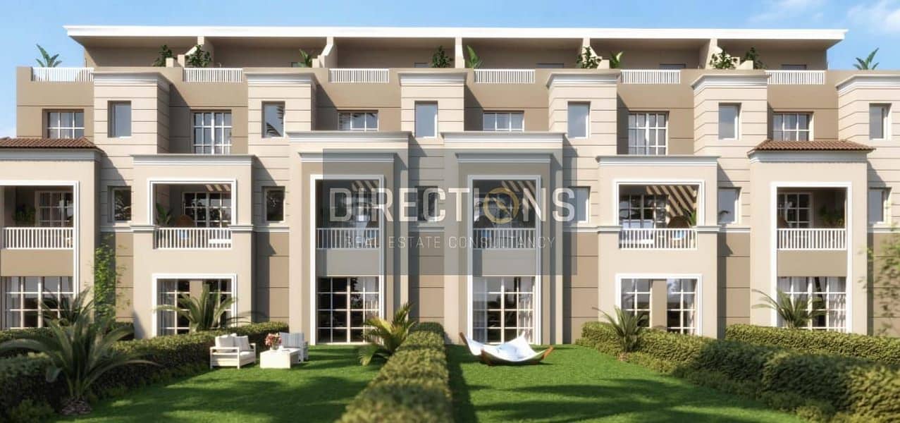 Townhouse for sale, walled in Madinaty, in The Butterfly, on the Amal Axis, in the heart of Mostakbal City, with installments over 8 years 8