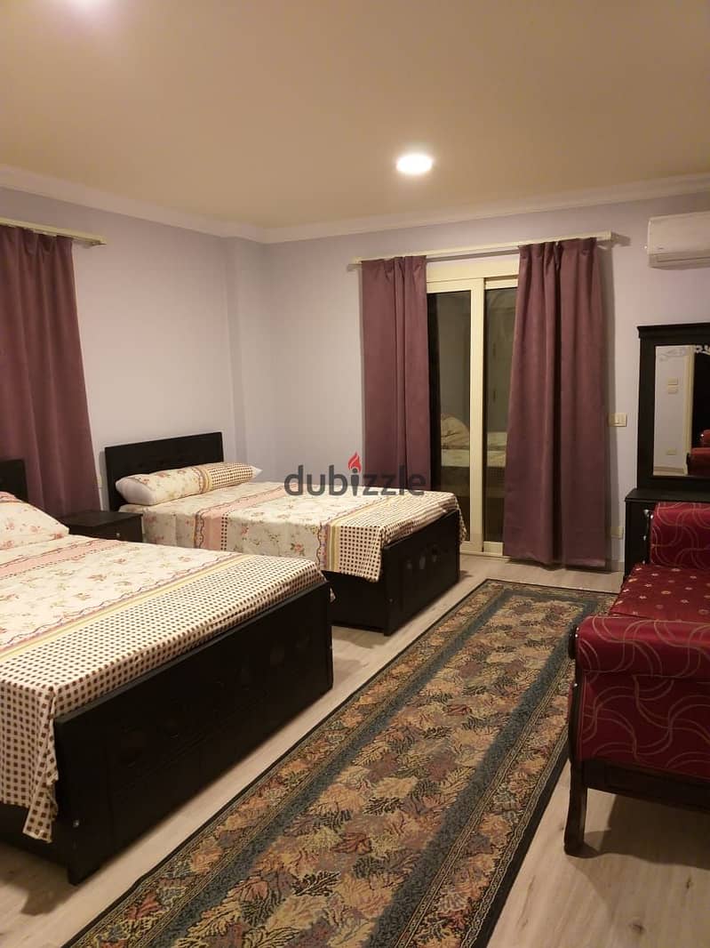 Furnished apartment for rent next to Point Ninety Mall and the American University, modern furniture and fully air conditioned 11