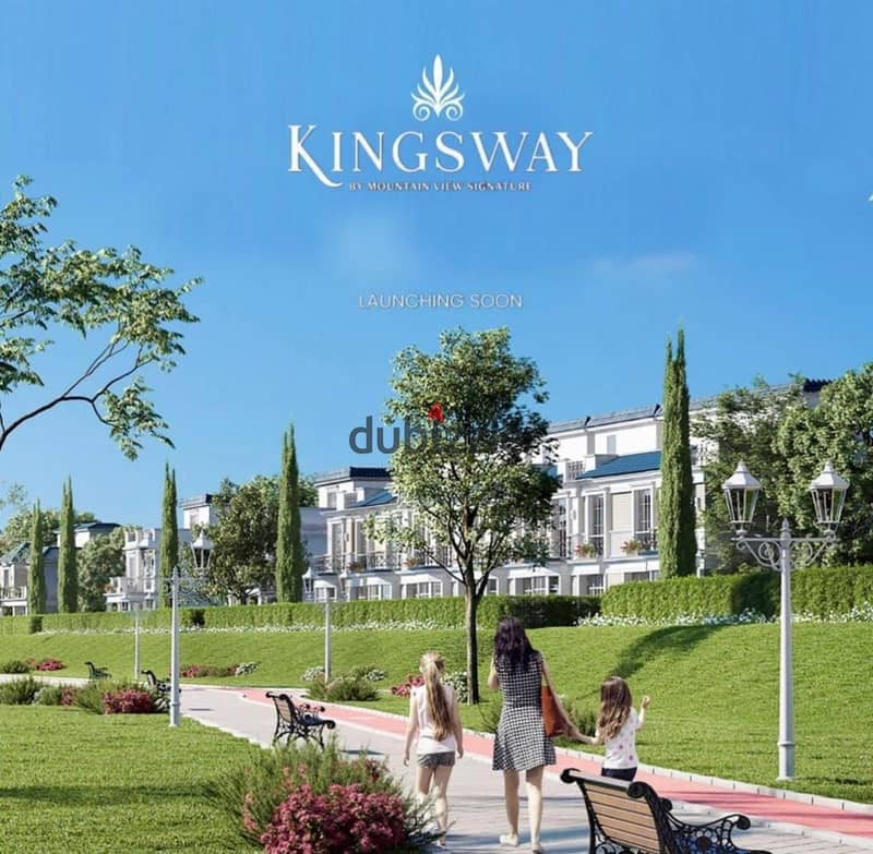 Ground villa with garden in Kingsway Mountain View at the entrance to Zayed 4 and near iCity October and Chillout 2