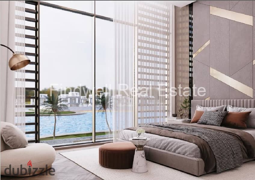 فيلا مستقله للبيع فى كمبوند سيلفر ساندس الساحل الشمالى تشطيب كامل فيو لاجون North Coast / Silver Sands 6