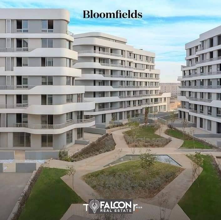 شقة 3 غرف استلام فوري متشطبة , قسط ع 10 سنين , بلوم فيلدز تطوير مصر Bloom Fields 4