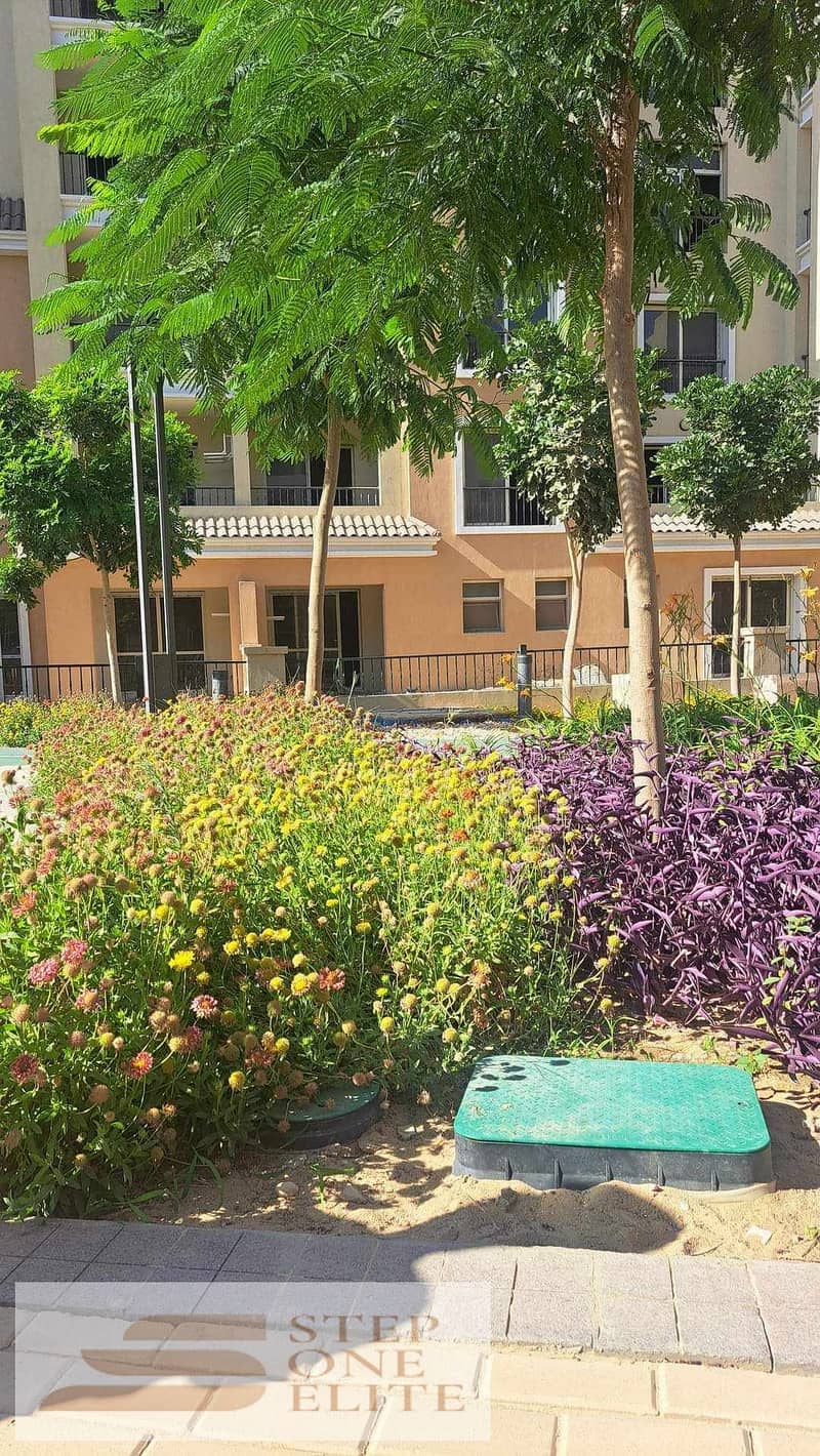 Apartment 131m + 165m garden for sale in New Cairo 9