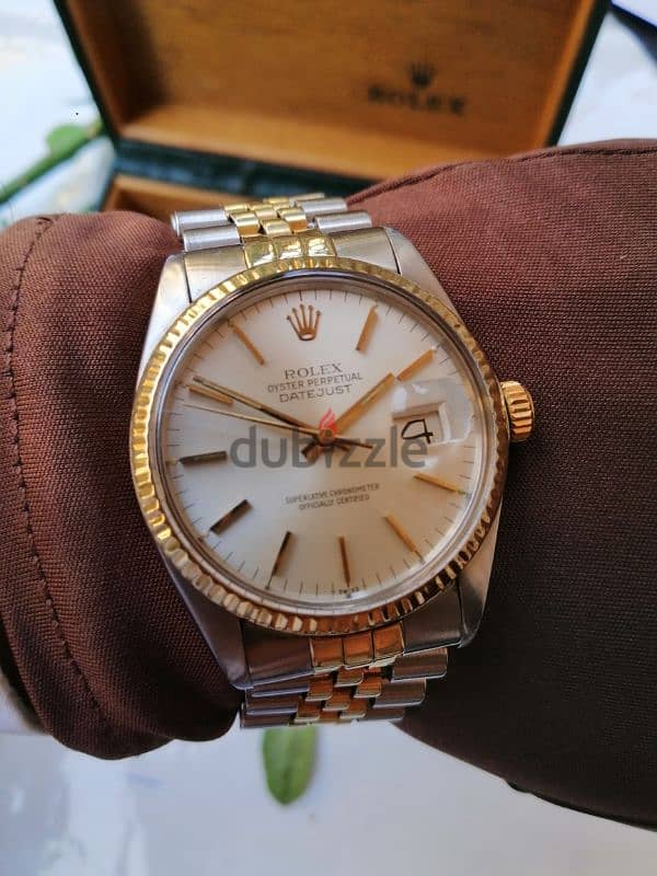 rolex date just half gold 3