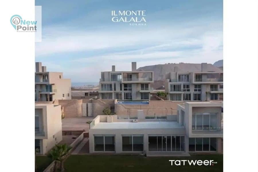 With a 5% down payment, a finished chalet in the finest villages of Ain Sokhna, in installments over 10 years, from IL Monte Galala 6