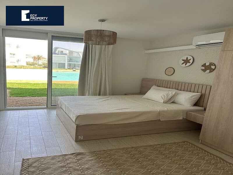 Ground chalet with garden,Ready to move furnished + Ac's  in Fouka Bay ras Elhekma at the lowest price in the market 5