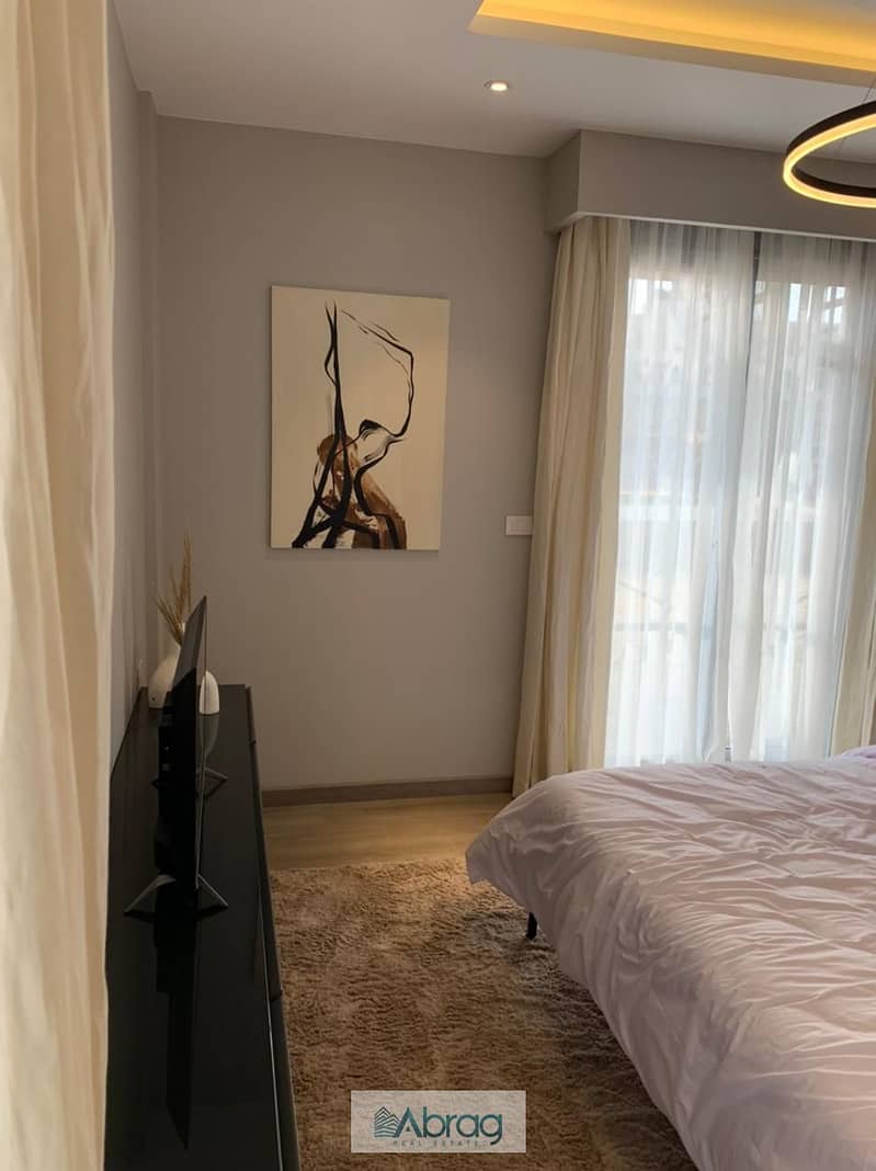 Apartment for sale, less than the company price by 5 million pounds, at a special price, finished and immediate receipt, including air conditioners, 9