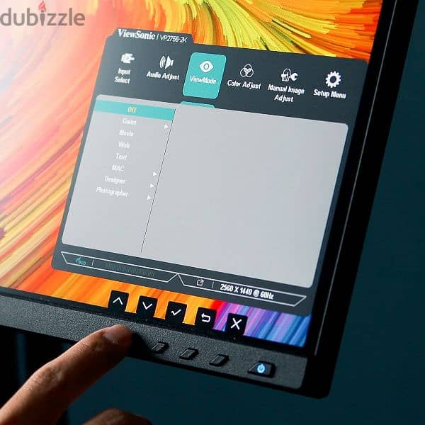 شاشة ViewSonic VP2756 IPS احترافية للمصورين والمصممين بألوان 100% sRGB 2