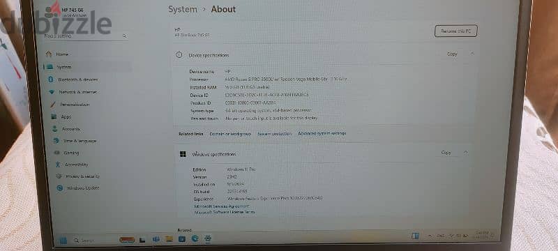 أقوي جهاز في فئتة السعرية Hp Elitebook 745 G6 19