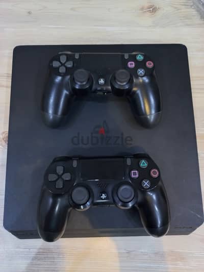 ps4 slim 500gb/ دراعين اصلين /fc25 /cd gta5