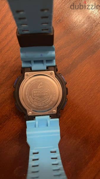 casio g shock water resistant GA-110LN-1A black and blue 1