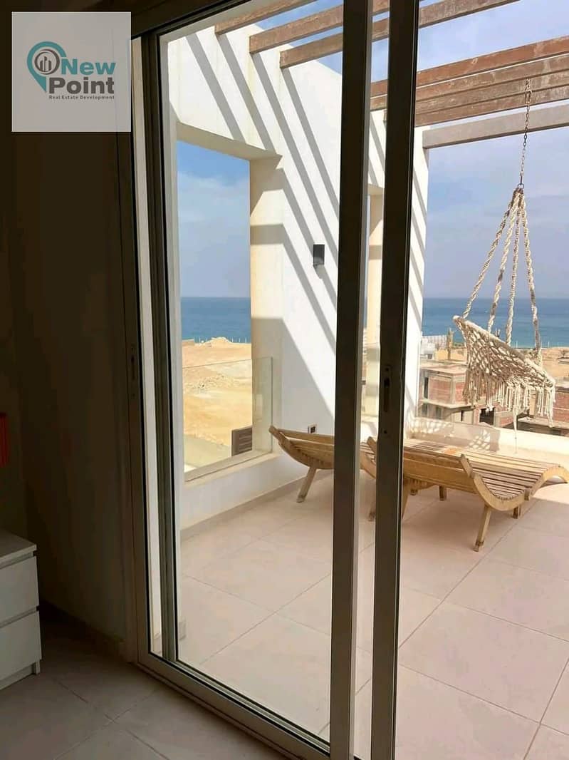 Chalet for sale, sea view, fully finished, with immediate receipt, in The Grove, Sokhna 3