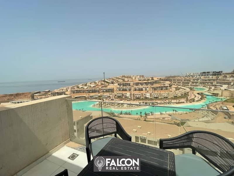 Premium Sea View Chalet Ultra Super Lux Finishing 120m Prime Location For Sale In IL Monte Galala Ain Sukhna With Installments 2