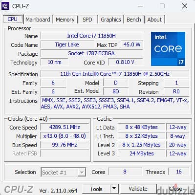 Dell Precision 7760 i7-11 RTX A4000 8GB Vram 6