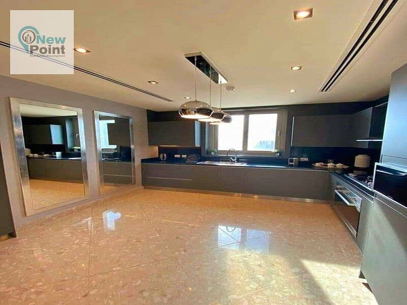 At the entrance to Rehab, own a fully finished 138m apartment with a garden with Hassan Allam in Swan Lake, First Settlement 2