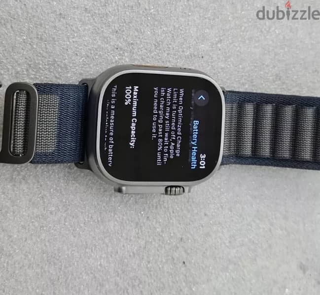 Apple watch ultra 1 زي جديدة بالضبط بدون علبة ساعة ابل استعمال 10 مرات 3