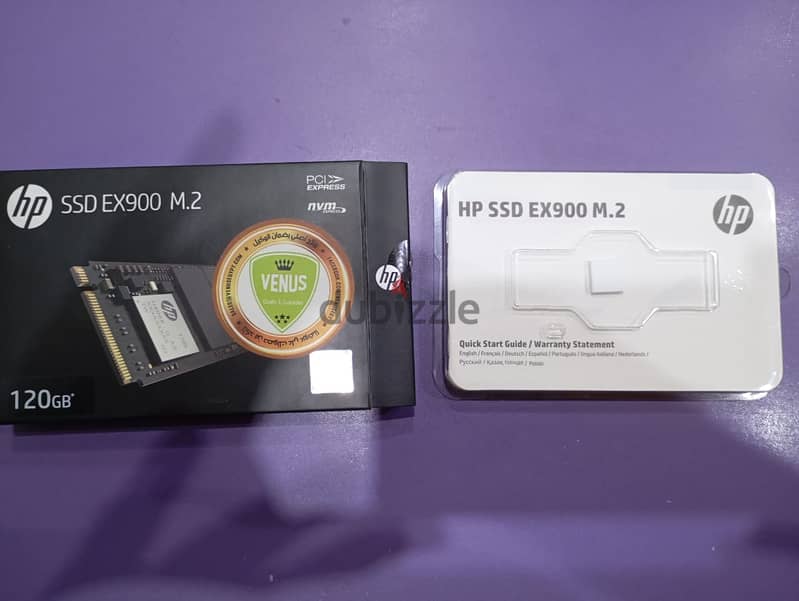 هارد 120 جيجا - HP EX900 120GB SSD M. 2 x4 PCIe 3.0/ NVMe 2