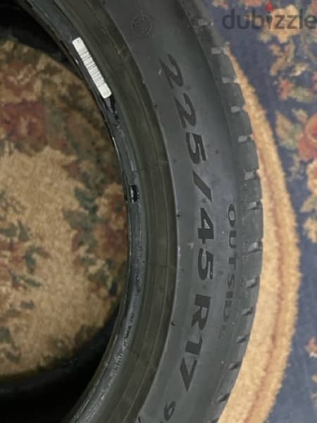 فردة كاوتش بريلى رومانى مقاس 225/45R17 انتاج  ٢٢ 8