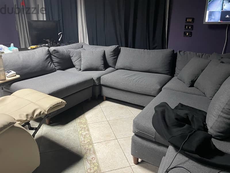 6 Piece Adjustable Couch Sofa 6