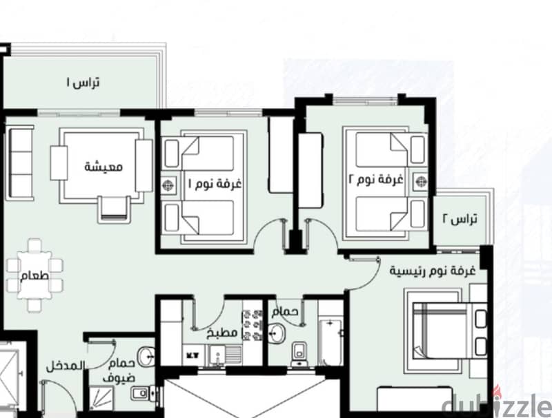 لقطة لسرعة البيع مساحه 115 م حجز قديم  B14 بمدينتي 3