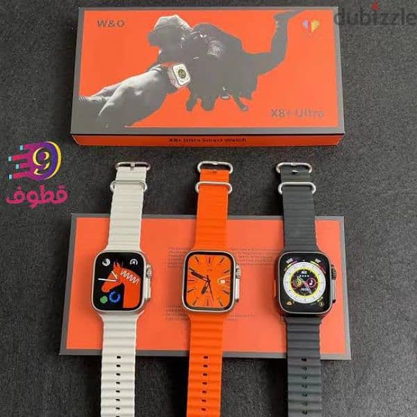 ساعة سمارت جديدة 8+ ultra smart watch بالضمان 1